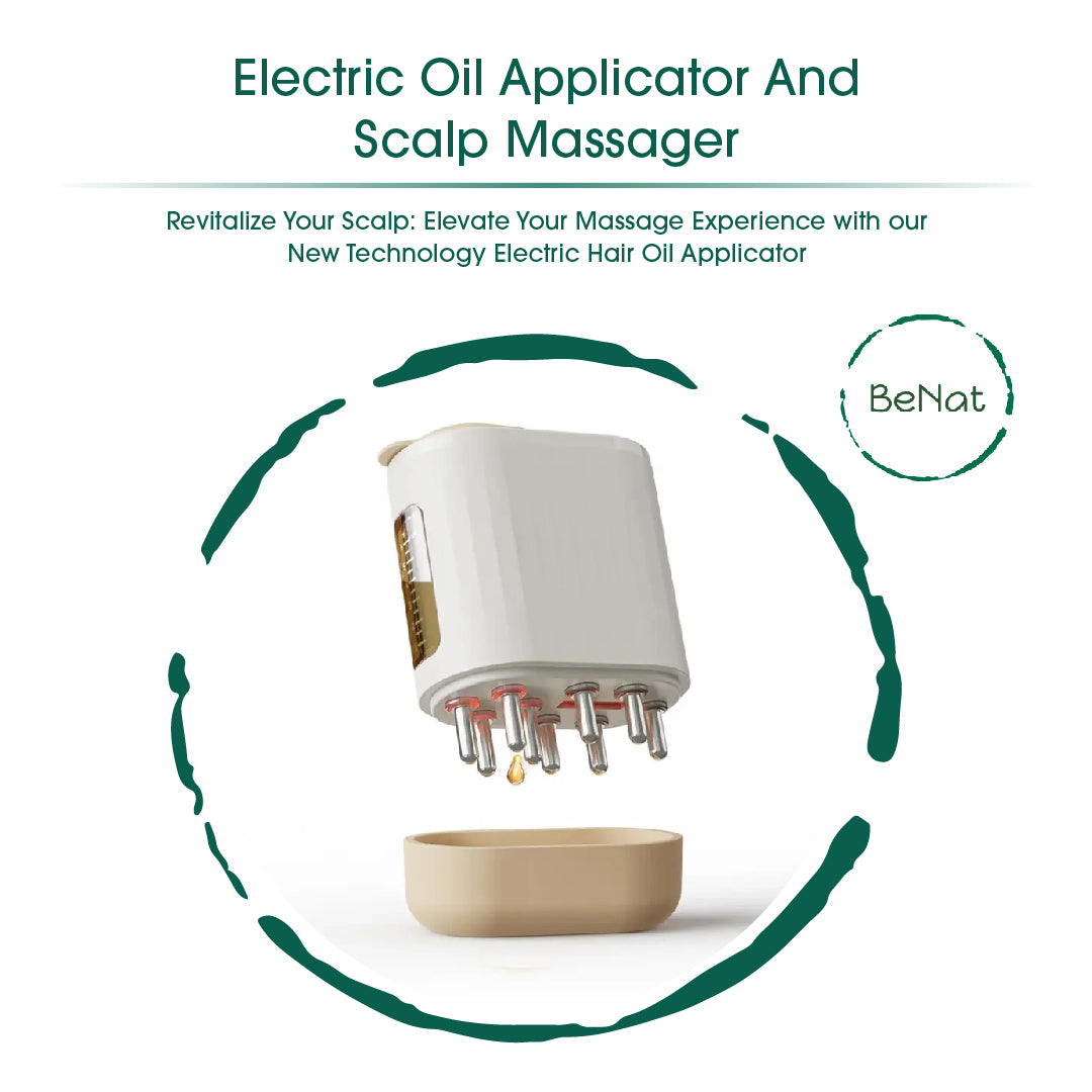 Electric Oil Applicator and Vibration Scalp Massager 2 in 1.